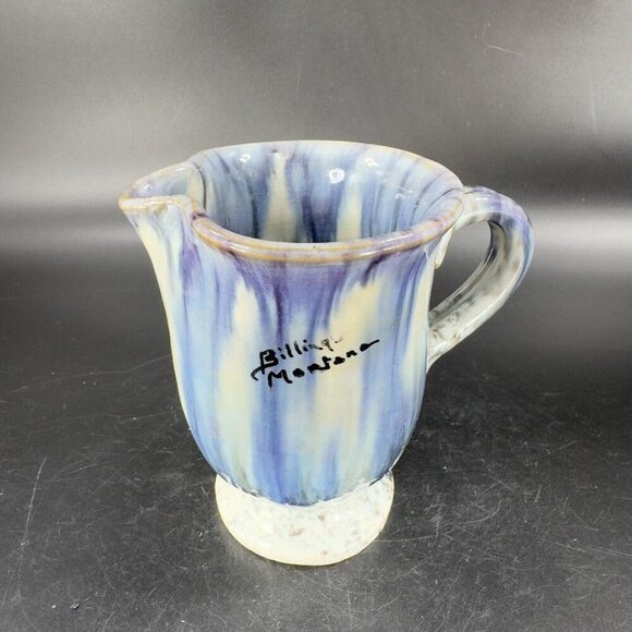 Hand Made Italian Art Pottery Small Pitcher Creamer Made In Italy Signed Vintage - Picture 13 of 16